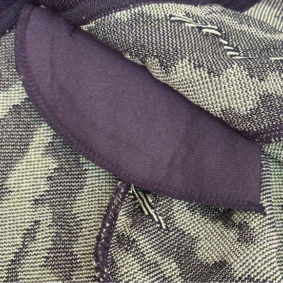 Ming Wang Open Front Cardigan Sweater Abstract Zebra Print Lime Green Black PXL - Picture 9 of 12